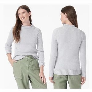 J Crew Rollneck Sweater - 100% Cotton - Size XS  - Light Blue - K5924
